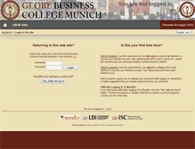 Tablet Screenshot of mygbcm.globe-college.com